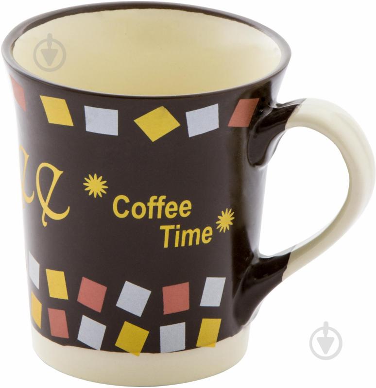 Чашка Coffee 340 мл коричневая - фото 2