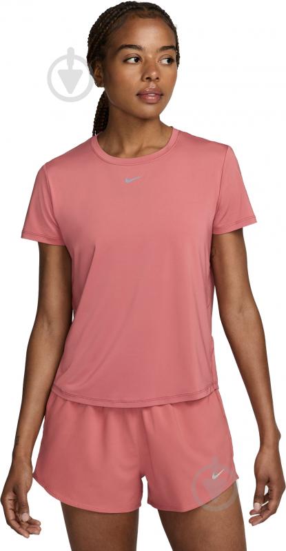 Футболка Nike NK ONE CLASSIC DF SS TOP FN2798-634 р.S розовый - фото 1