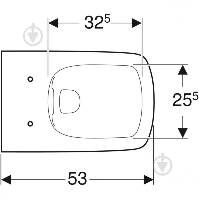 Унітаз підвісний Geberit Selnova Square воронкоподібний Rimfree - фото 5