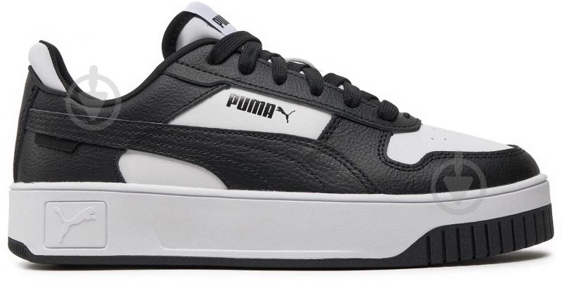 Кросівки жіночі демісезонні Puma CARINA STREET 38939016 р.37,5 білі із чорним - фото 1