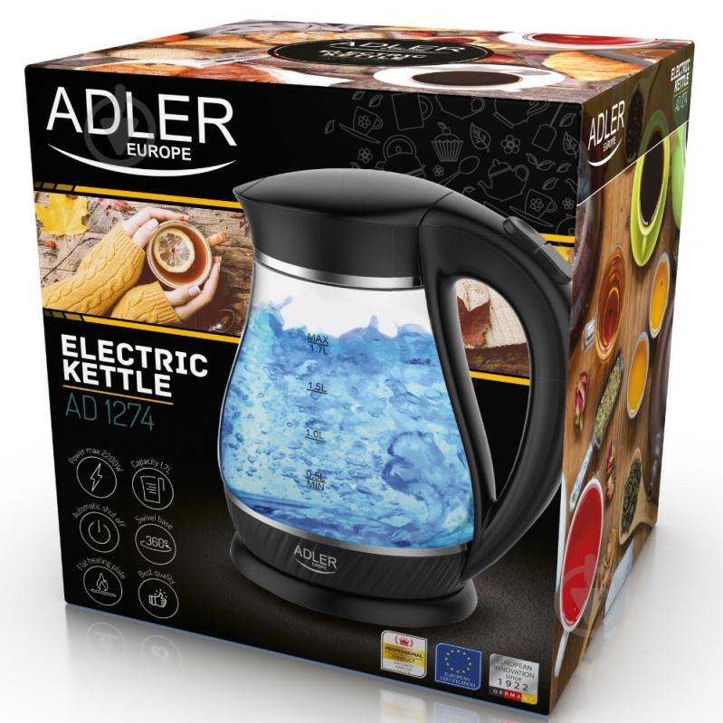 Электрочайник Adler AD 1274 black - фото 7 Электрочайник Adler AD 1274 black - фото 7