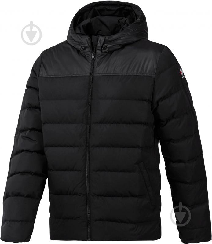 Пуховик Reebok F DOWN MID JACKET DH2144 р.M черный - фото 1