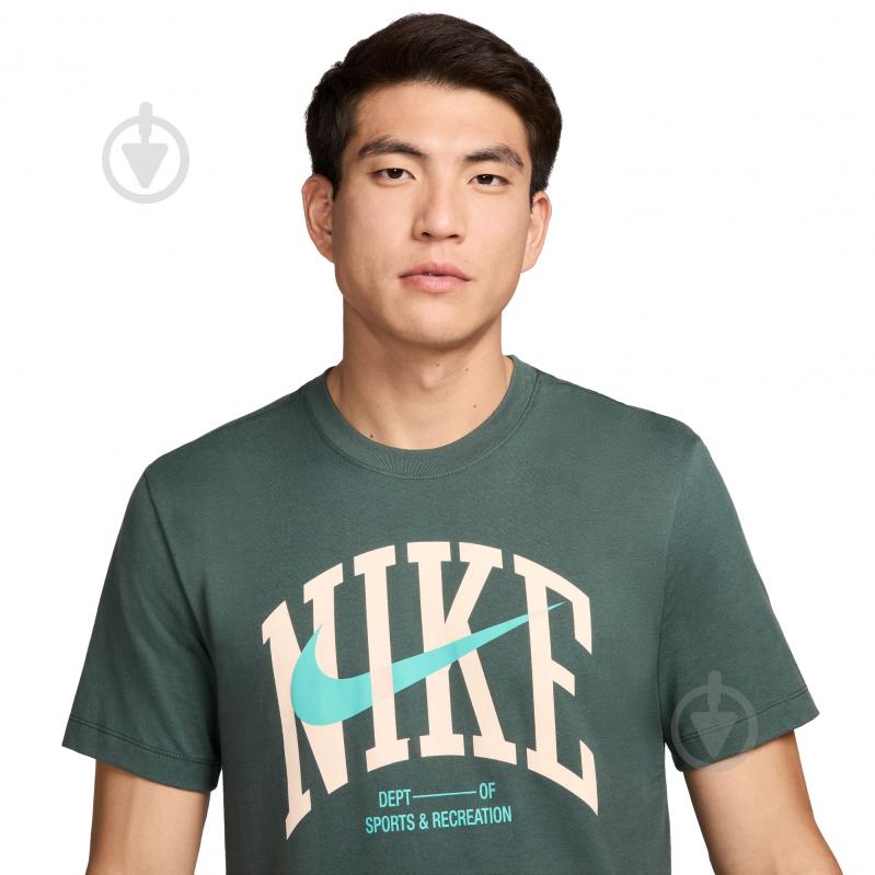 Футболка Nike NK DF TEE MODERN FITNESS FZ8048-338 р.2XL зеленый - фото 3