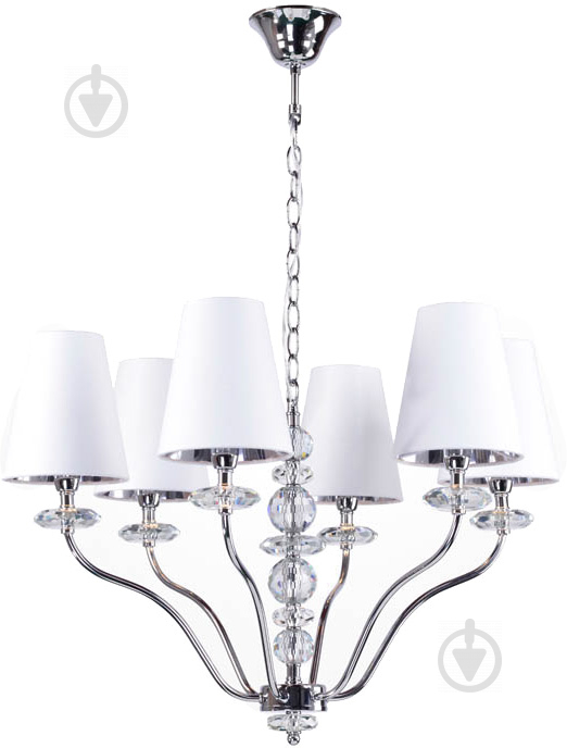 Люстра подвесная Victoria Lighting Dominica/SP6 6x40 Вт E14 хром - фото 1