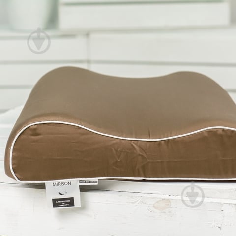 Подушка ортопедическая №6015 Delicate satin Cacao (2200003261158) MirSon 58x40x10,5 коричневый - фото 4