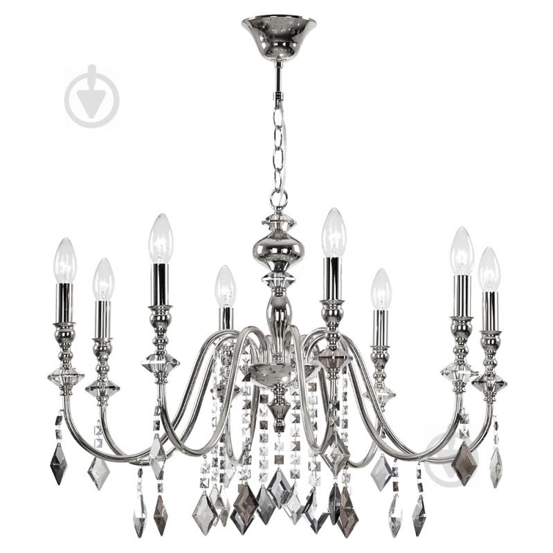 Люстра подвесная Victoria Lighting Antonia/SP8 8x40 Вт E14 хром - фото 1