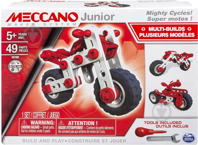 Конструктор Meccano Junior Мотоцикл 6026957 - фото 4