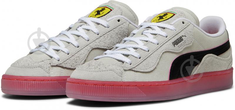 Кроссовки женские демисезонные Puma FERRARI SUEDE TOPO TRIP 30849202 р.38 белые - фото 3