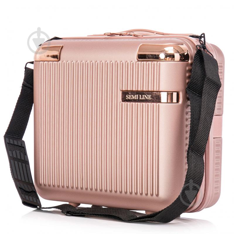 Б'юті-кейс SEMI LINE T5664-2 16 л золотисто-рожевий 16 л Rose (T5664-2) - фото 2 Б'юті-кейс SEMI LINE T5664-2 16 л золотисто-рожевий 16 л Rose (T5664-2) - фото 2