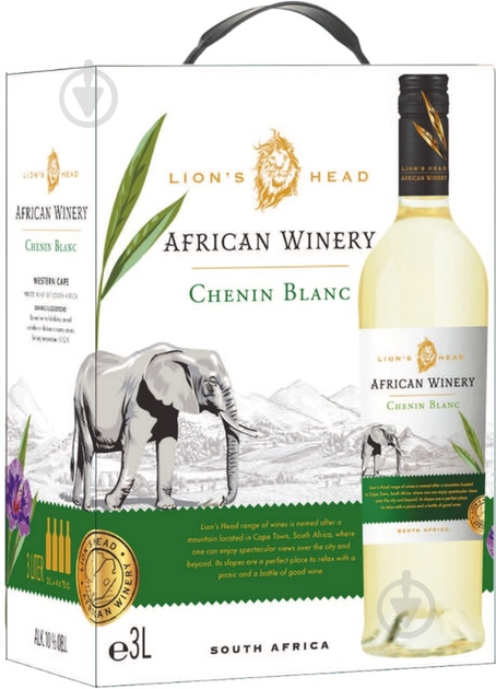 Вино African Winery Chenin Blanc біле сухе 11.5% 3 л - фото 1