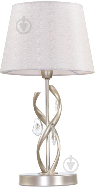 Настільна лампа декоративна Victoria Lighting Vanila/TL1 1x40 Вт E14 матовий нікель - фото 1