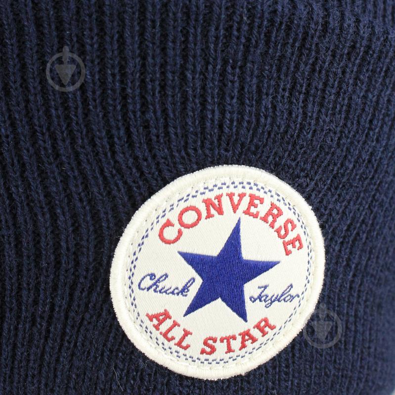 Шапка Converse Tall Cuff Watchcap Knit CON588-HAT р.one size синій - фото 3