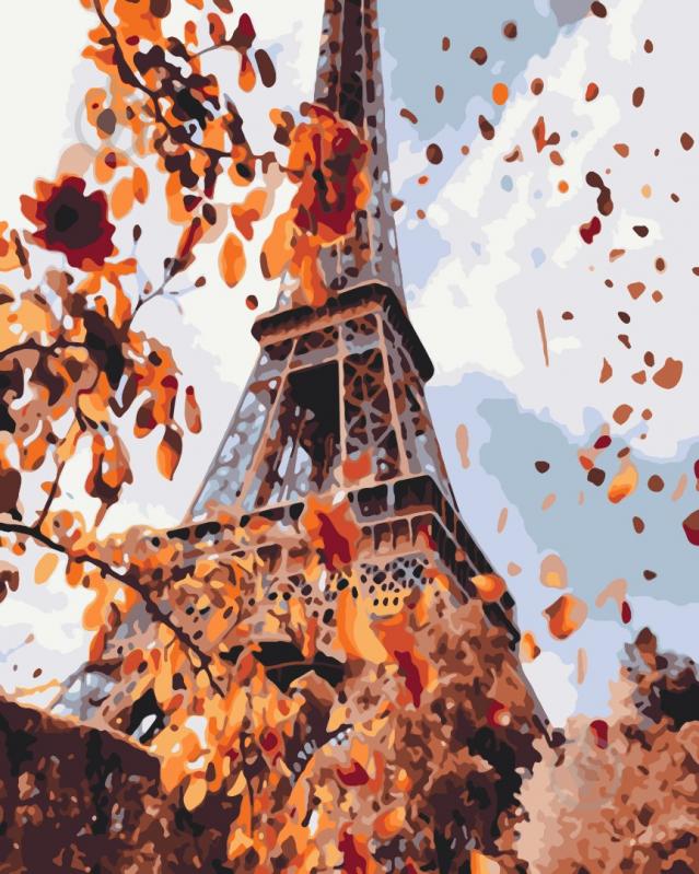 Картина за номерами Осінь в Парижі BS33881 40х50 см Brushme - фото 1