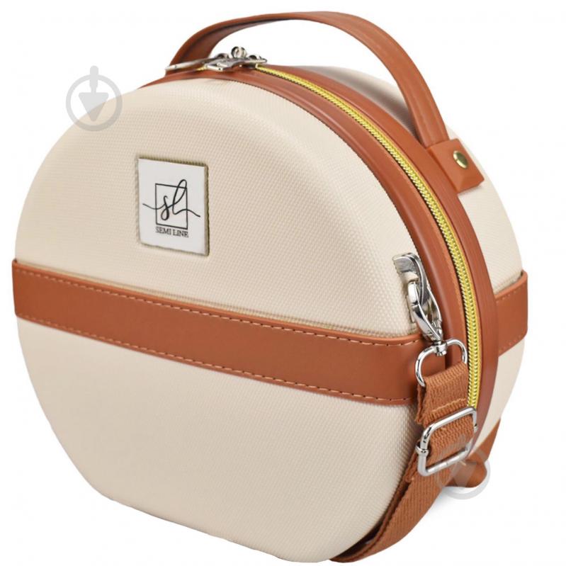 Б'юті-кейс SEMI LINE T5670-1 5 л бежево-коричневий 5 л Ecru/Brown (T5670-1) - фото 1 Б'юті-кейс SEMI LINE T5670-1 5 л бежево-коричневий 5 л Ecru/Brown (T5670-1) - фото 1