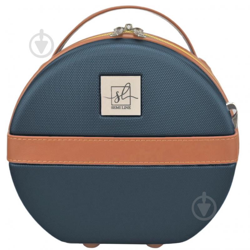 Б'юті-кейс SEMI LINE T5672-1 5 л коричневий із синім 5 л B лue/Brown (T5672-1) - фото 2 Б'юті-кейс SEMI LINE T5672-1 5 л коричневий із синім 5 л B лue/Brown (T5672-1) - фото 2