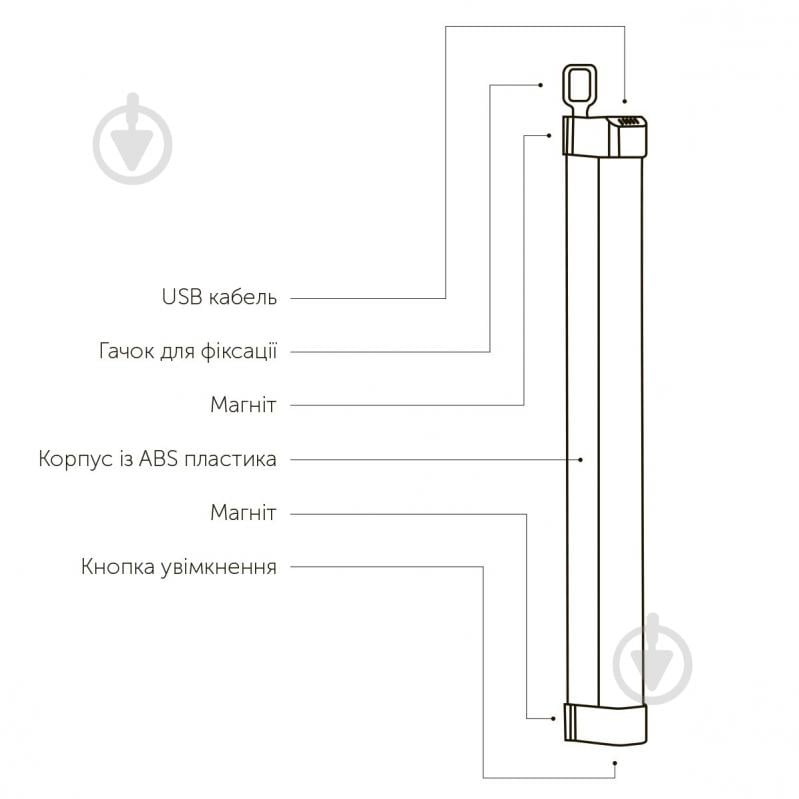 Светильник аккумуляторный LED CONCEPT AP-TB 5 Вт белый - фото 3