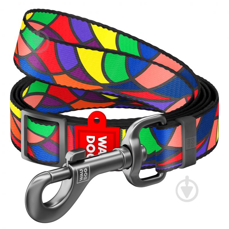 Поводок Waudog Nylon Витраж 20 мм Д 152-183 см - фото 1