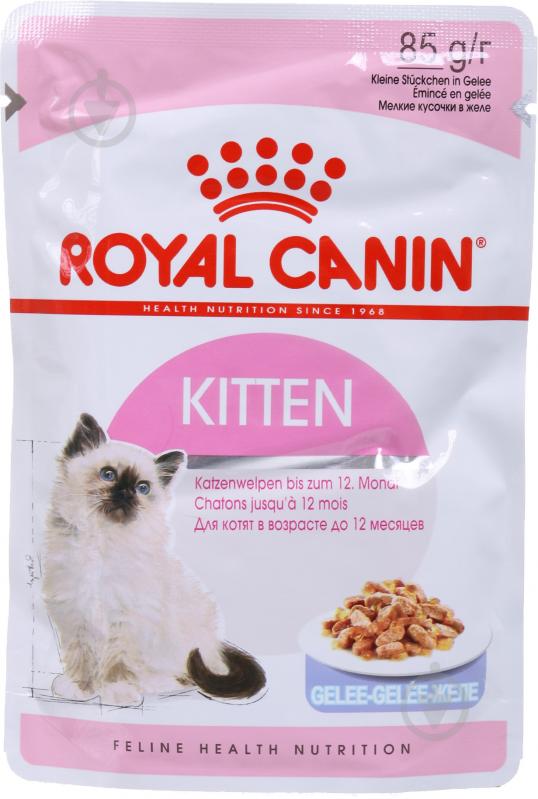 Корм влажный для котят Royal Canin Kitten Instinctive в желе 6х85 г мясо 85 г - фото 2