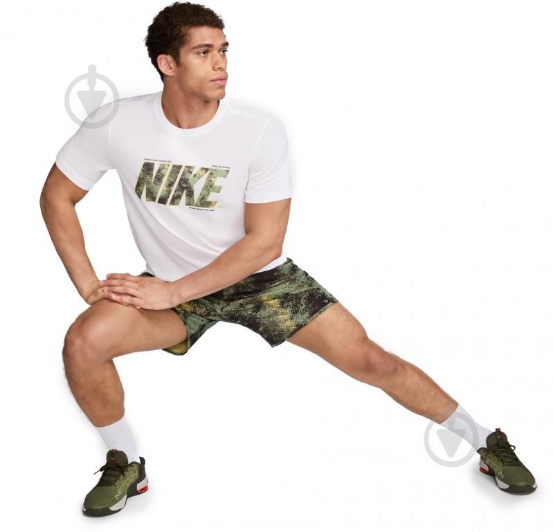 Футболка Nike NK DF TEE CAMO FZ8038-100 р.M белый - фото 5