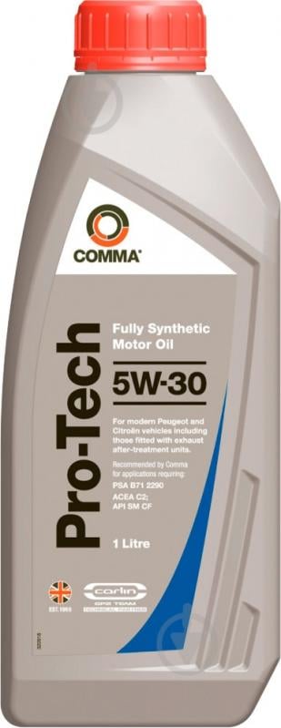 Моторное масло синтетическое COMMA Pro-Tech 5W-30 1 л (PTC1L) - фото 1