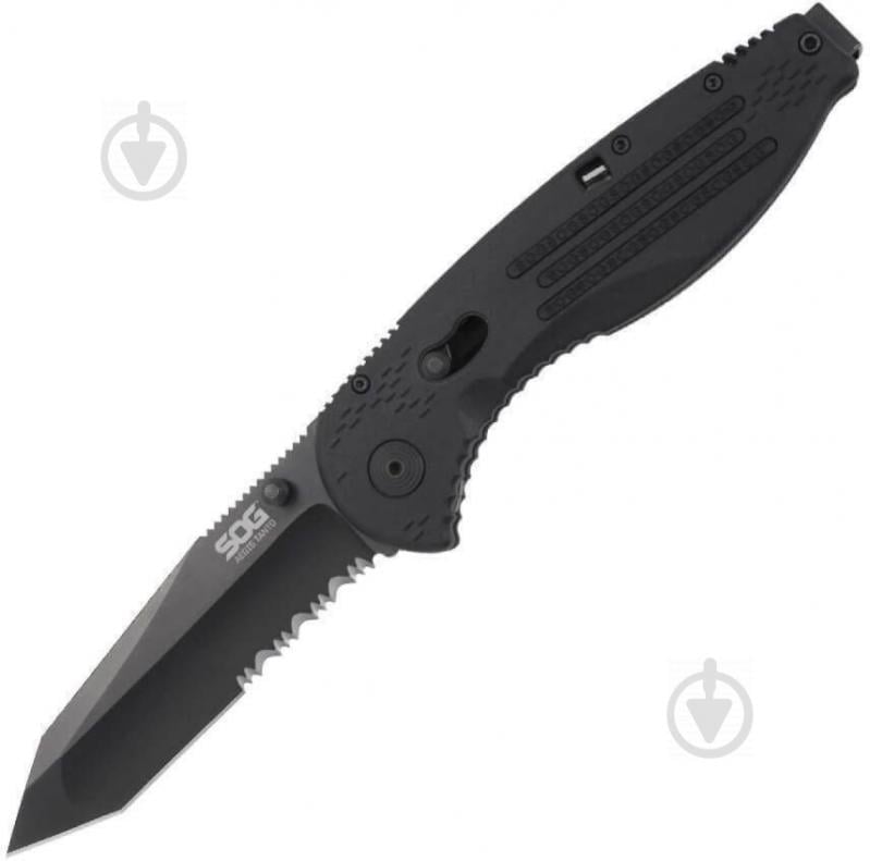 Ніж SOG Aegis Black TiNi AE02-CP - фото 1