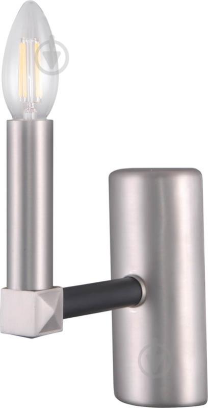 Бра Victoria Lighting Candle/AP1 1x40 Вт E14 матовый никель - фото 1