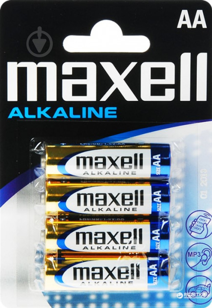 Батарейки Maxell Alkaline AA (R6, 316) 4 шт. (723758.04) - фото 1