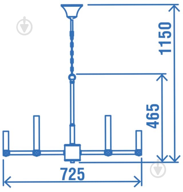 Люстра Victoria Lighting Candle SP16 10x40 Вт E14 сатин - фото 2