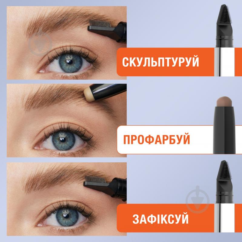 Моделирующий воск-стик для бровей Maybelline New York Tattoo Brow Lift 02 Soft brown 1,1 г - фото 8