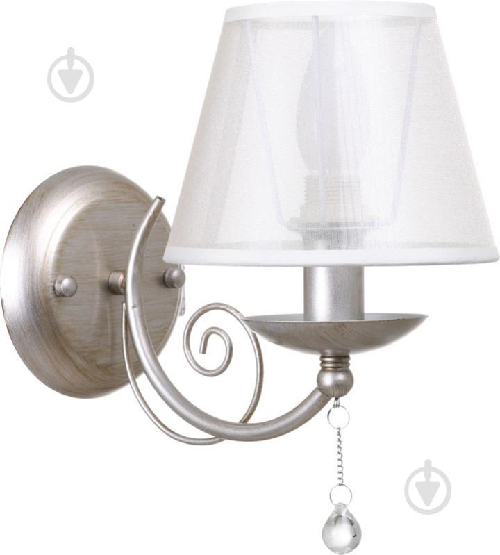 Бра Victoria Lighting Carla/AP1 1x40 Вт E14 серый - фото 1