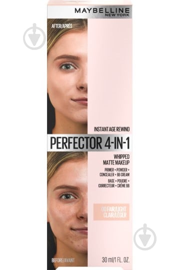 Основа под макияж Maybelline New York Instant Perfector 4 in 1. Праймер, пудра, консилер, ВВ-крем с матирующим эффектом слоновая кость 30 мл - фото 4