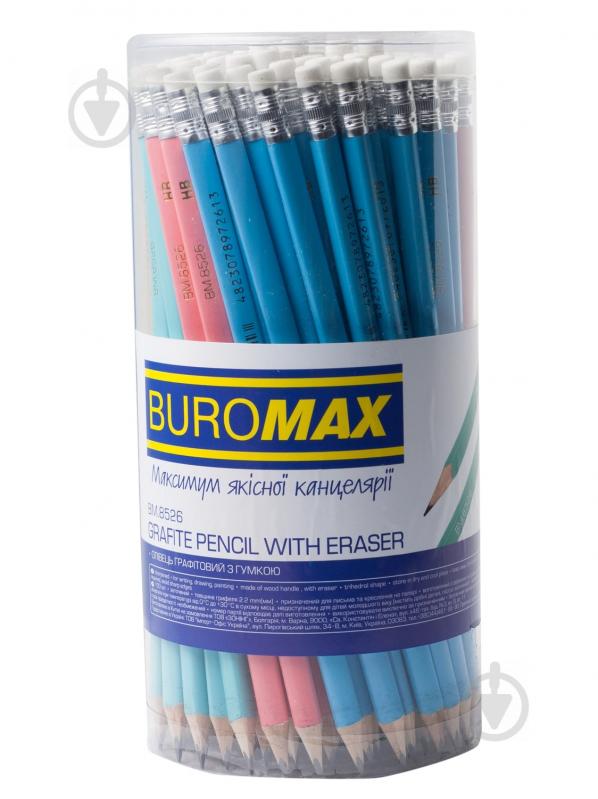 Олівець графітний Pastel HB в асортименті BM.8526 Buromax - фото 6