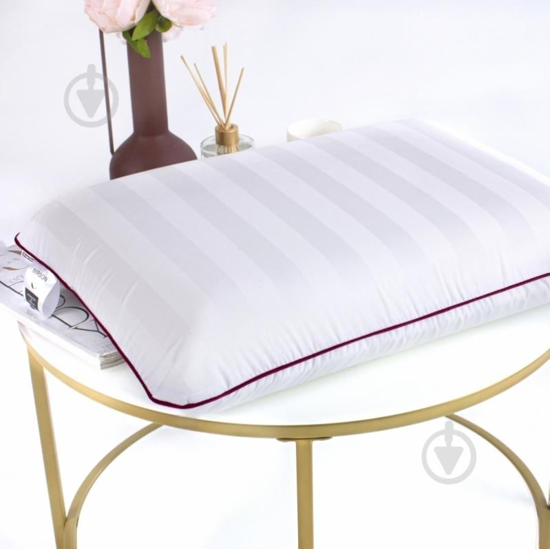 Подушка ортопедична №6045 Noble stripe Royal Pearl MEN (2200003261684) MirSon 59x43x12 білий - фото 1