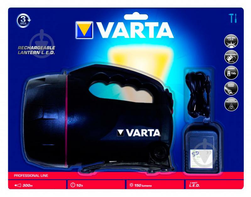 Фонарик Varta 18682101401 Rechargeable Lantern LED черный - фото 2