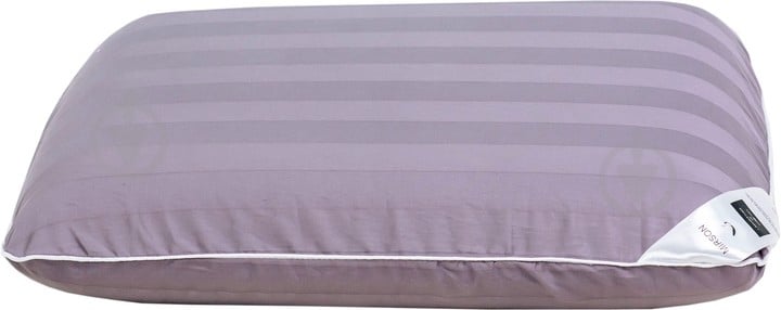 Подушка ортопедична №6046 Noble stripe Peony MEN (2200003261691) MirSon 59x43x12 сірий із фіолетовим - фото 1