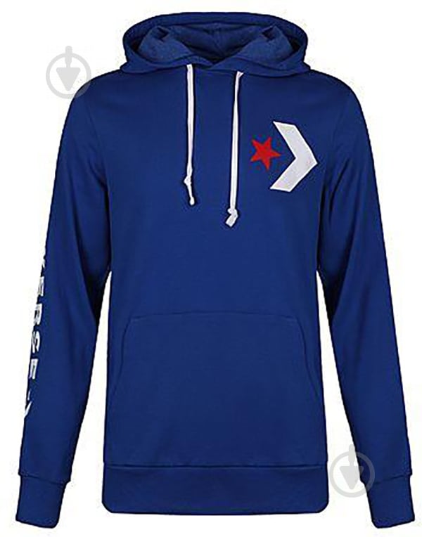 Джемпер Converse Star_Chevron_Pullover_Hoodie_Slim_Fit 10007744-400 р. L синий - фото 1