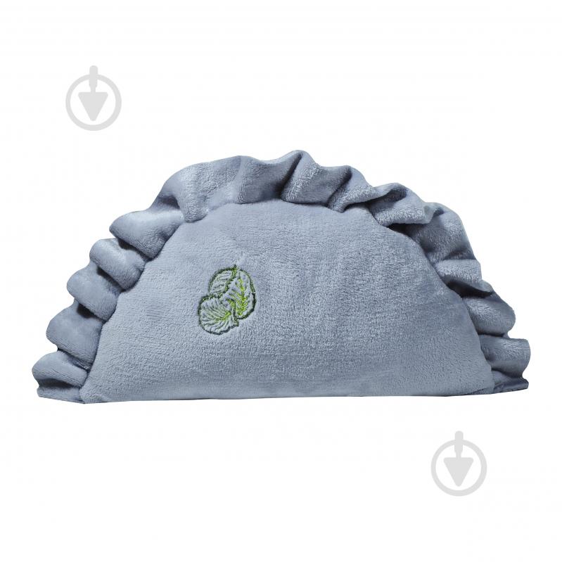 Подушка декоративная Вареник с вышивкой «Капуста» 25x40 см серый Ярослав - фото 1