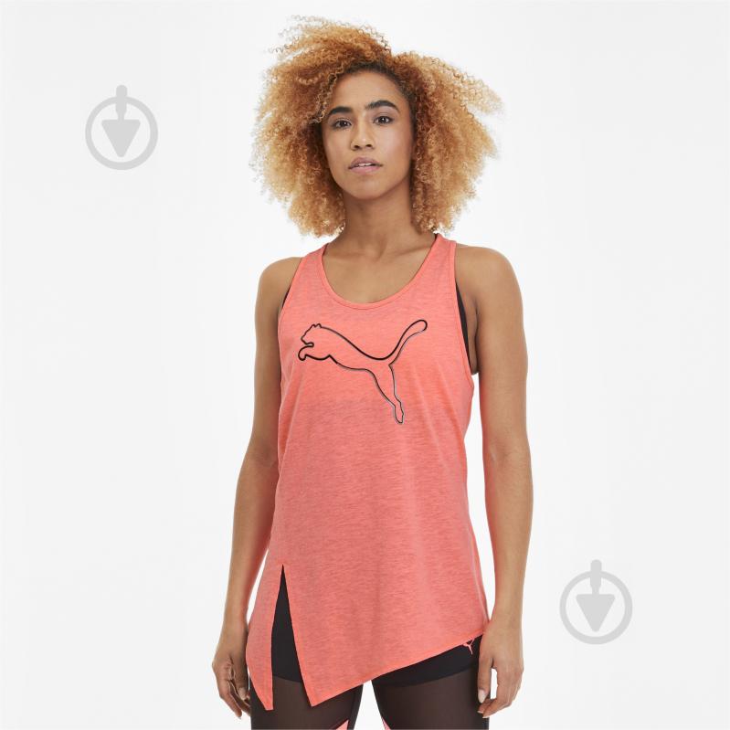 Майка Puma Logo Tie Tank 51893805 р.XS розовый - фото 1