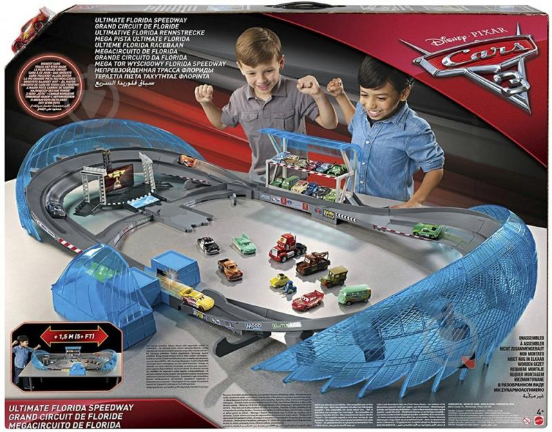 ᐉ Трек Hot Wheels Легендарный автодром Флориды из м/ф «Тачки 3» 1