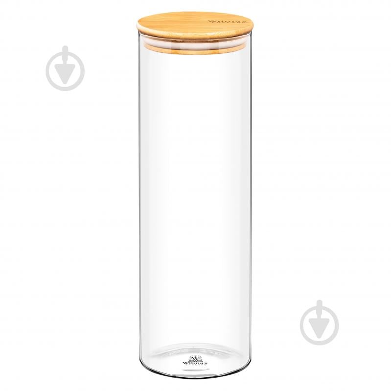 Банка для сипучих Wilmax з бамбуковою кришкою 2 л Thermo WL-888510/A - фото 1