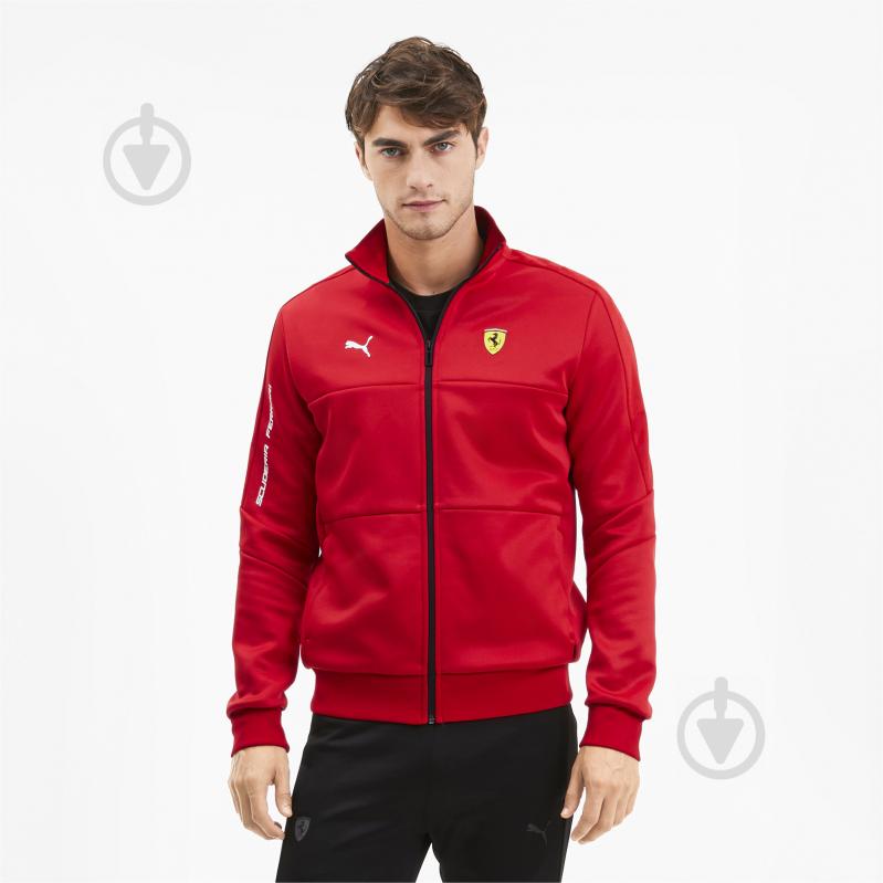 Джемпер Puma SF T7 Track Jacket 59614101 р. L красный - фото 1