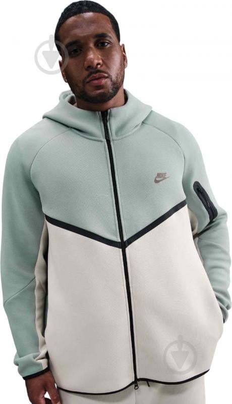 Джемпер Nike M NK TCH FLC FZ WR Hoodie HV0949-020 р.XL разноцветный - фото 6