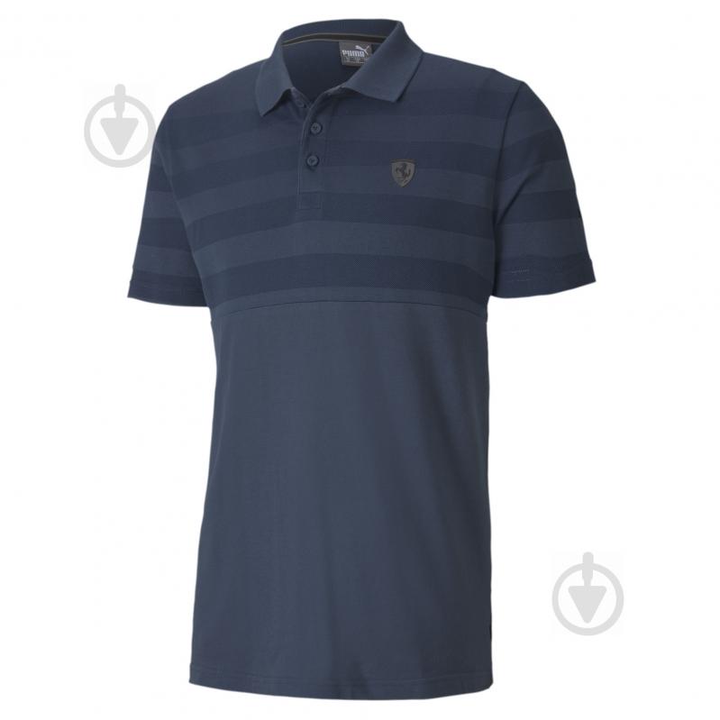 Поло Puma Ferrari Striped Polo 59612305 р.XXL темно-синій - фото 2