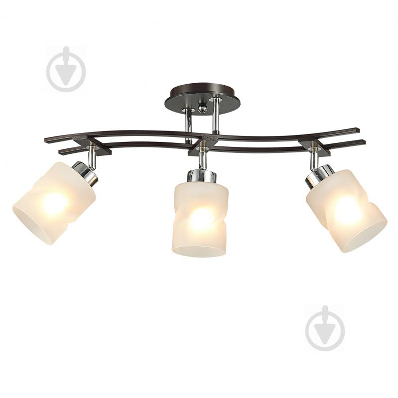 Люстра стельова Victoria Lighting Fancy/PL3 3x60 Вт E27 хром/венге - фото 1