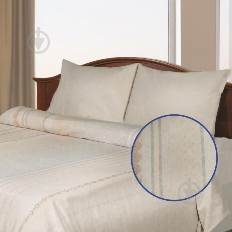 Комплект постільної білизни L-06 бежевий Ярослав - фото 1 Комплект постільної білизни L-06 бежевий Ярослав - фото 1