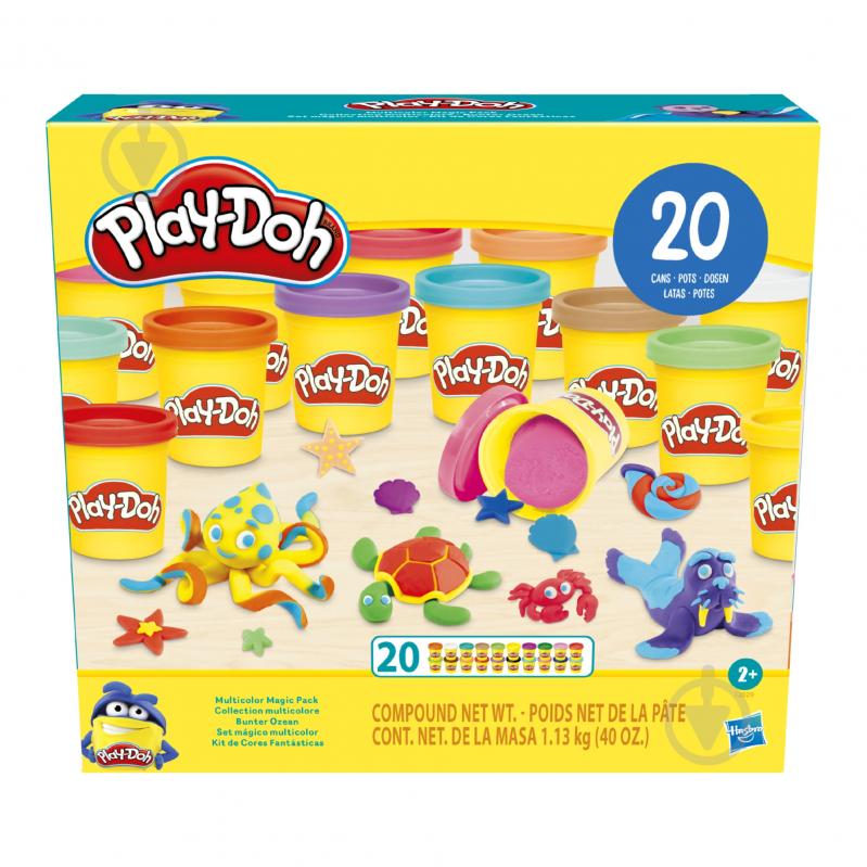 Набір для ліплення Play-Doh 20 баночок F2829 - фото 5