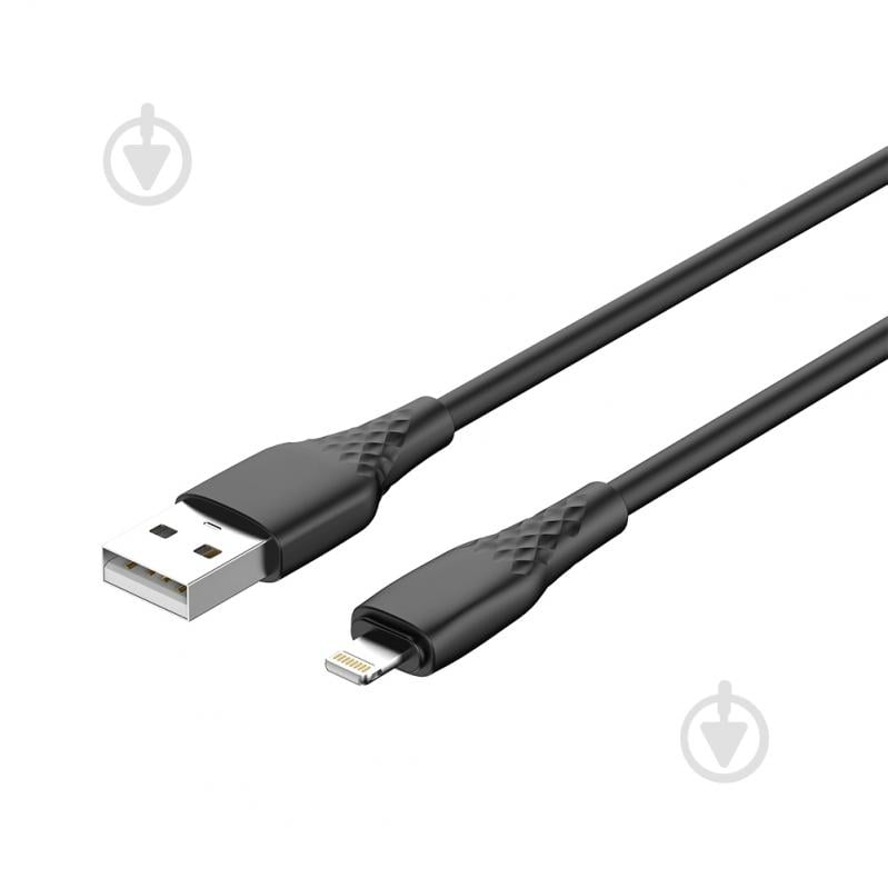 Дата-кабель ColorWay USB - Apple Lightning (textured PVC) 3А 2 м black (CW-CBUL095-BK) - фото 4 Дата-кабель ColorWay USB - Apple Lightning (textured PVC) 3А 2 м black (CW-CBUL095-BK) - фото 4