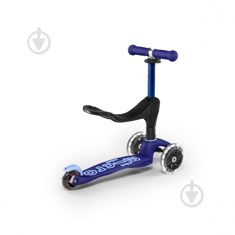 Самокат Micro Mini 3in1 Deluxe Plus LED синий MMD145 - фото 6