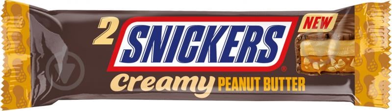 Батончик Snickers Creamy арахісове масло 36 г - фото 1