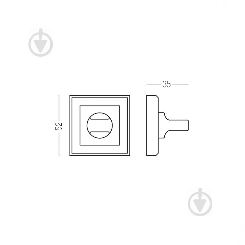 Комплект WC Linde А-1355 SN/CP-1 WC 96 мм матовый никель/полированный хром с петлями - фото 3